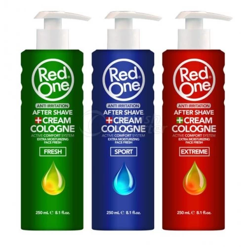 Red One Face Fresh After Shave Cream Cologne INVISIBLE 400 Ml