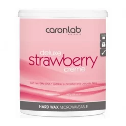 Caron Deluxe Strawberry Creme Hard Wax 800 Gm