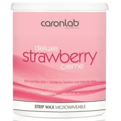 Caron Deluxe Strawberry Creme Strip Wax 800 Gm