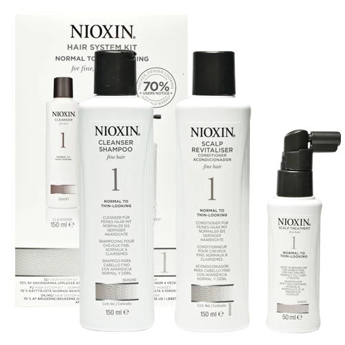 Nioxin No.1 Normal To Thin-Looking 150 Ml Kit 1 Nioxin No.1 Normal To Thin-Looking 150 Ml Kit
