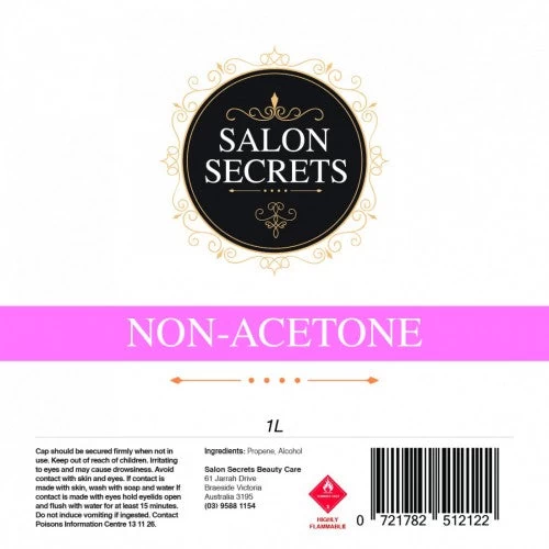 Salon Secrets Non Acetone 1 Litre 1 Salon Secrets Non Acetone 1 Litre